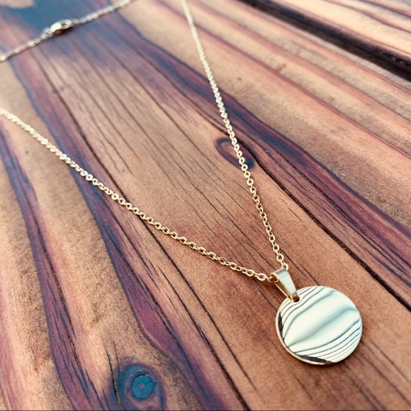 SINGLE COIN ♡ Stainless Steel Necklace - Picture 4 of 7